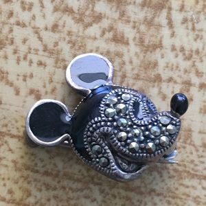RARE!! Silver Mickey Mouse pin ☀️